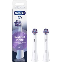 Rezerve periuța de dinți Oral-B iO Radiant White, compatibile doar cu seria iO, Alb, 2 buc