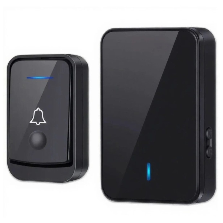 Nextia QBB501 vezeték nélküli csengő, 45 dallam, 200m, állítható hangerő, LED fényjelzés