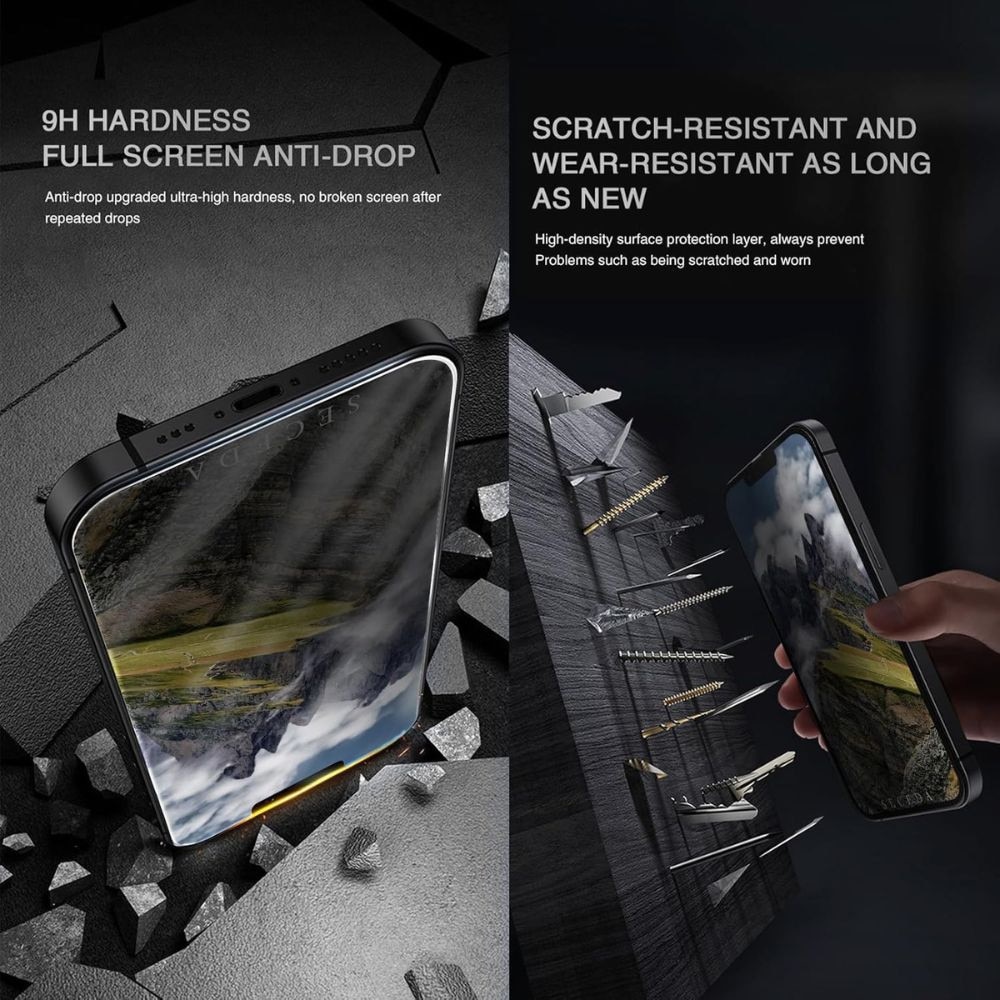 Folie Sticla Privacy pentru Motorola Edge 60 Pro, Full Cover, Protectie Profesionala, Ultra Rezistenta, Calitate Premium