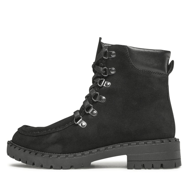 Ghete dama DOMINGA, Lasocki, Piele naturala, Negru