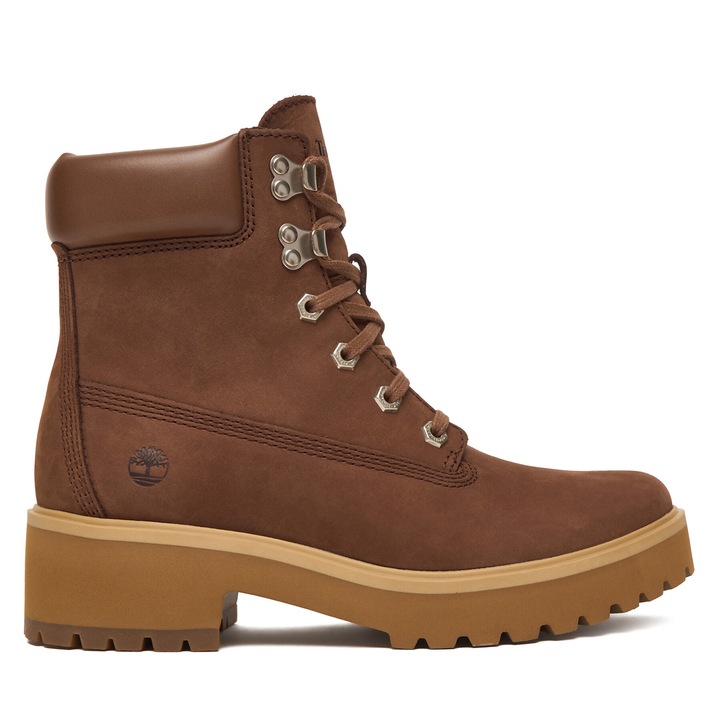 Bocanci dama Timberland Carnaby, piele naturala, maro