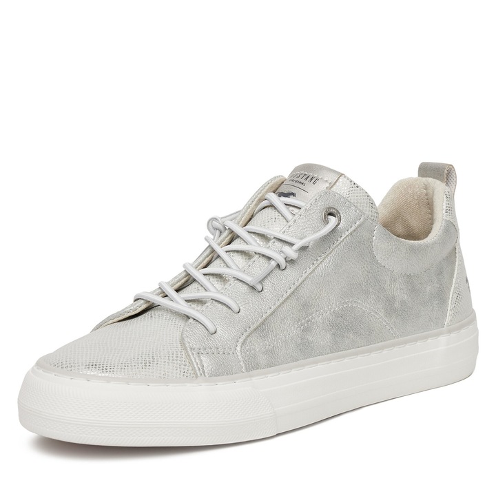 Tenisi dama, Mustang 1272-311, argintiu, piele ecologica