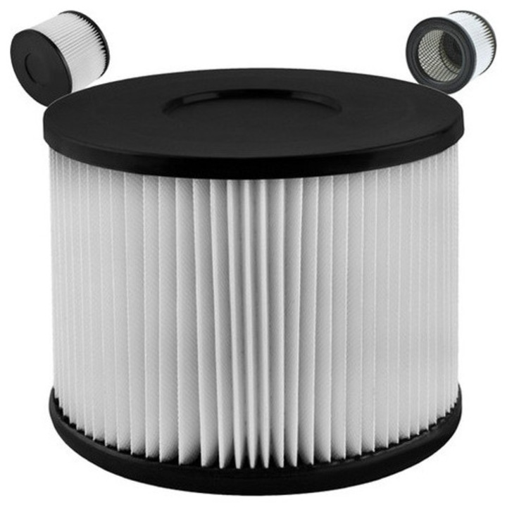 HEPA филтър за прахосмукачка за пепел, Zola, съвместим 10/15/18/20 л, огнеупорен, антиалергичен, миещ се, 12 x 10 см