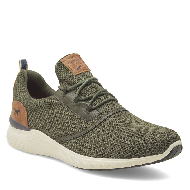 Férfi Mustang tornacipő, khaki, textil, 40 EU