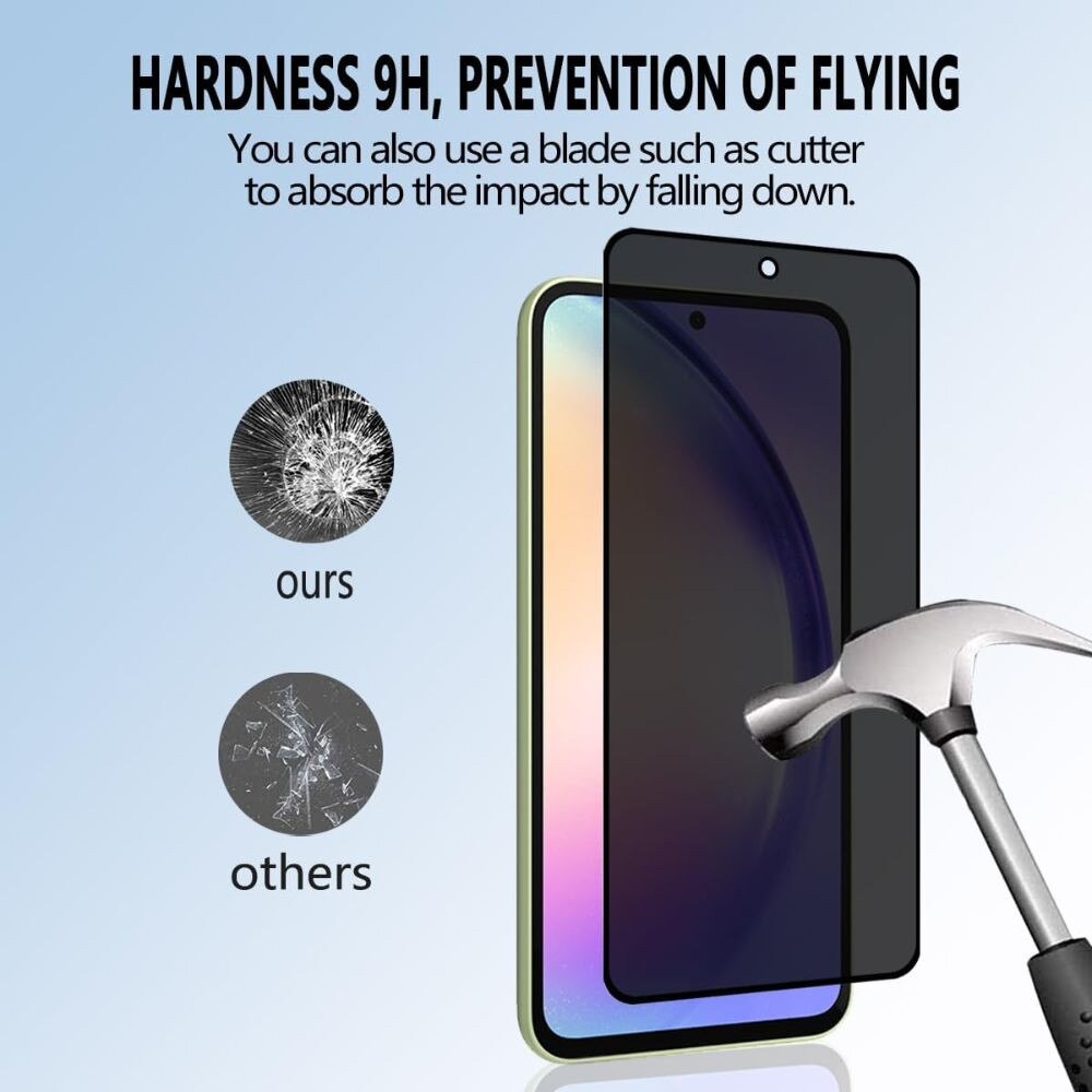 Folie de protectie din sticla securizata pentru Honor Magic 7 Lite, unghi de confidentialitate de 28°, acoperire completa, rezistenta la zgarieturi, duritate 9H, 99,99% HD