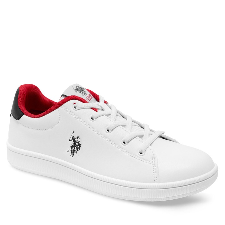 Tenisi copii, U.S. Polo Assn., alb, sintetic