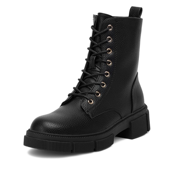 Botine dama HX21056-58A, DeeZee, Textil, Negru