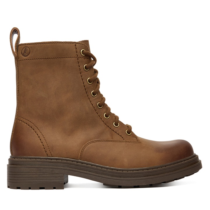 Ghete dama Clarks Orinoco3, piele naturala, Maro