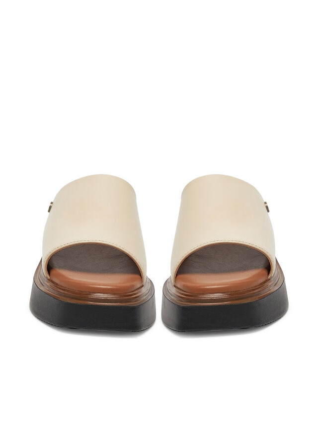 Slapi Reebok Dama Slapi dama, Beverly Hills Polo Club, ecru, piele naturala, 41 EU - eMAG.ro