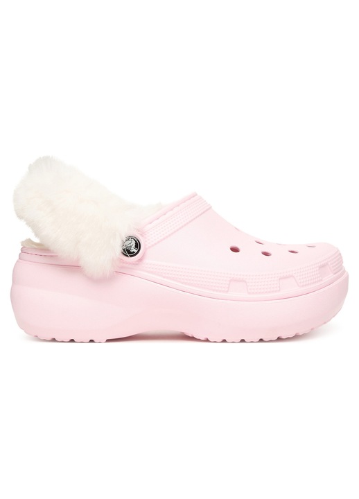 Чехли Crocs, модел Classic Platform Fuz, розов