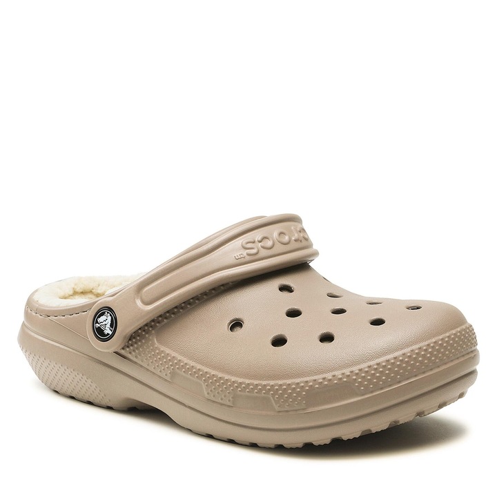 Saboti unisex Crocs Classic Lined, bej, 36-37 EU