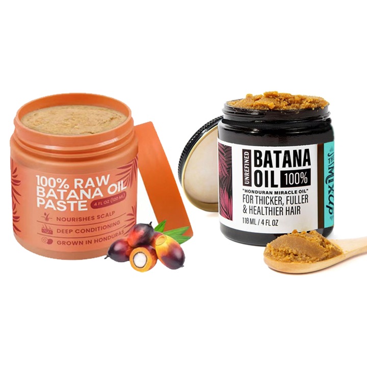 Set 2 x masca de par cu ulei de batana, 120ml x 2, reparare varfuri despicate, hidratare profunda