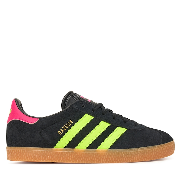 Tenisi dama Adidas Gazelle, piele naturala, negru