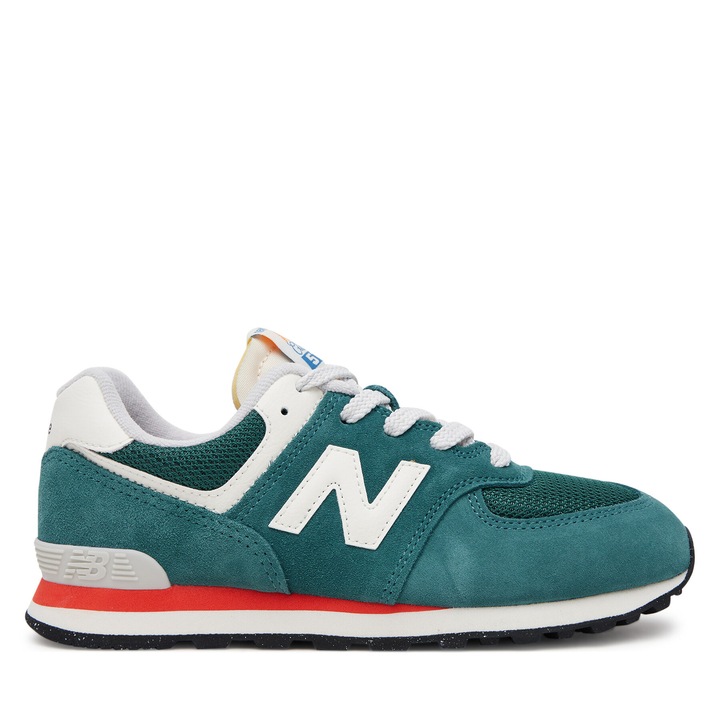 Tenisi unisex New Balance GC574VPG, piele naturala, verde, Verde, 37