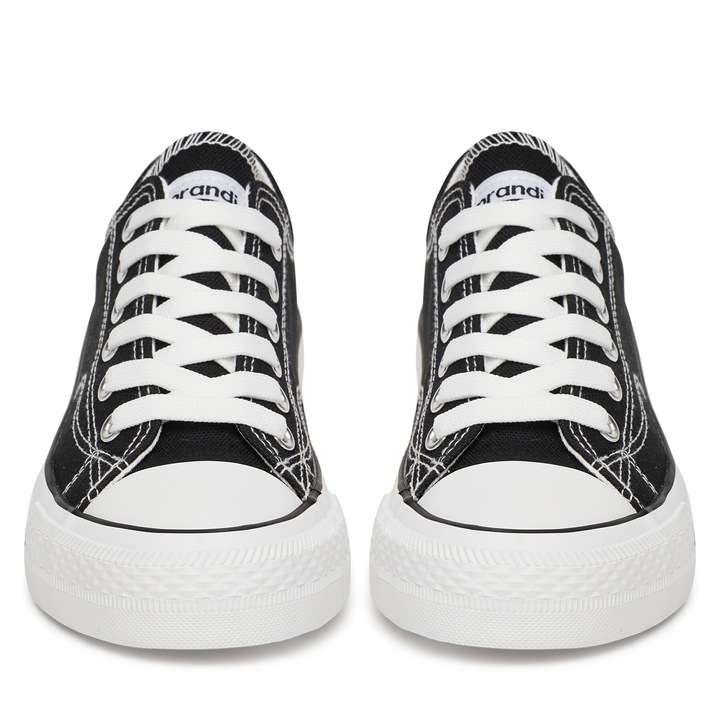 Tenisi pentru dama, Sprandi, textil, alb/negru