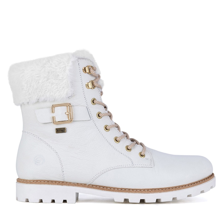 Mocasini dama Aldo, piele naturala, alb, model Florana