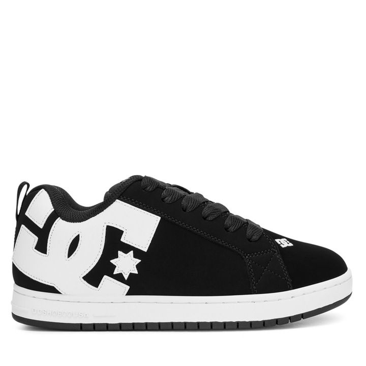 Tenisi barbati DC Shoes, piele naturala, negru/alb, 43 EU