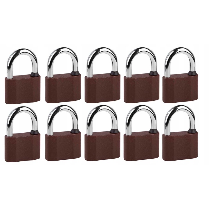 Set 10 LOB KS40 lakat, egyedi kulcsrendszer, bronz