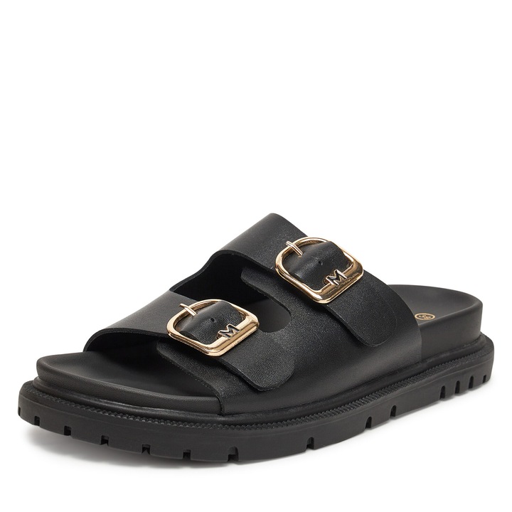 Slapi dama, Mexx, piele naturala, negru