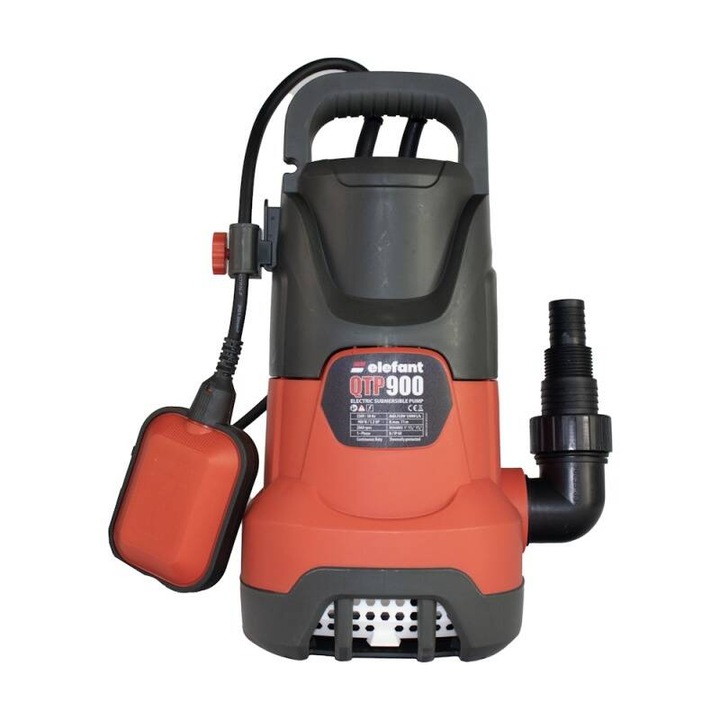 Pompa submersibilă Elefant QTP900, 900W, debite până la 15000 l/h, roșu/negru