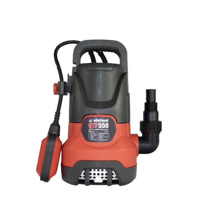 Pompa Submersibila Elefant QTP550 Putere 550W Rosu/Negru