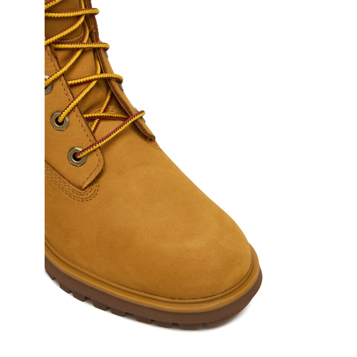 Ghete dama, Timberland, piele naturala, galben, toc clasic, 40 EU