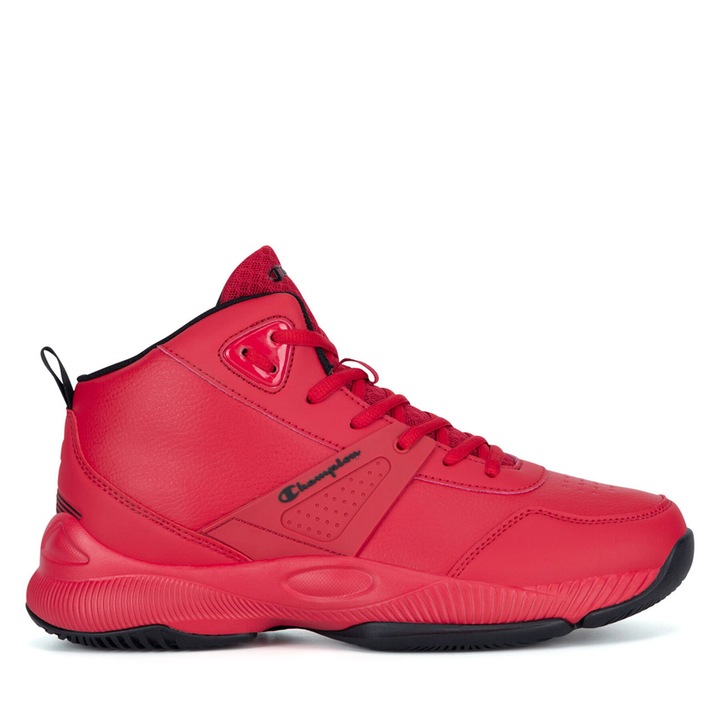 Pantofi sport barbati, Champion, rosu, textil/sintetic, design peste glezna