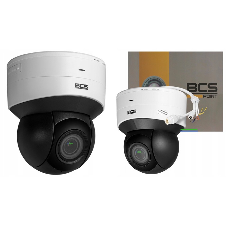 Camera IP rotativa BCS 5MPx WiFi, Zoom 5x, IR 30m, Audio