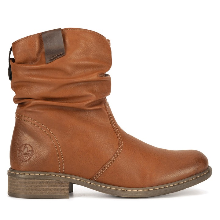 Botine dama Rieker Z4180-22, maro, sintetic