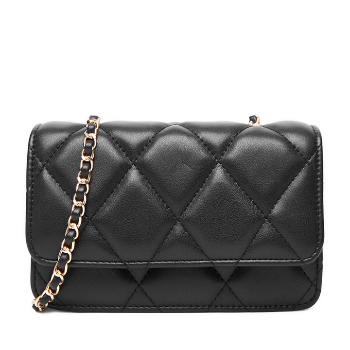 Női táska Jenny, C-JEN-L-007-08 modell, fekete, textil anyag