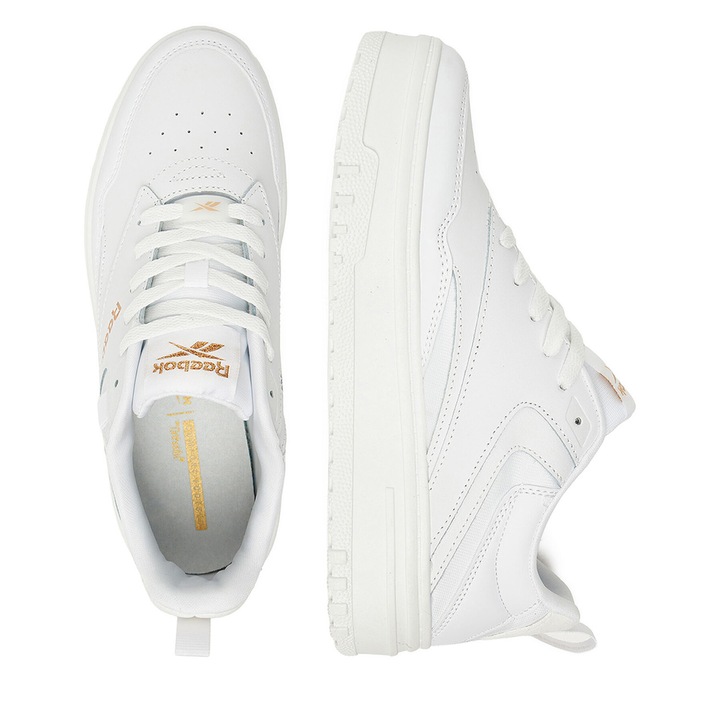 Női sportcipő, Reebok, női sneaker, természetes bőr, fehér, 36 EU