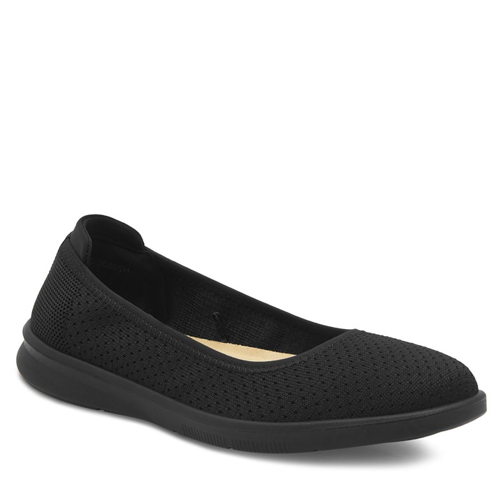 Balerini dama, Clara Barson, textil, negru, 37 EU