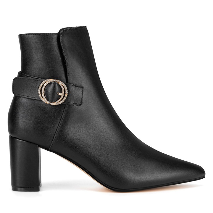 Botine Sergio Bardi, piele naturala, negru, Negru