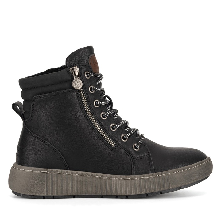 Ghete dama, Go Soft WS5586-28, piele ecologica, negru, 38 EU