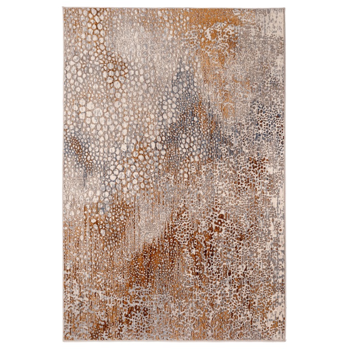 Covor din lana, Carpeta, colectia Bella, design Abstract, Bej, 80x150cm