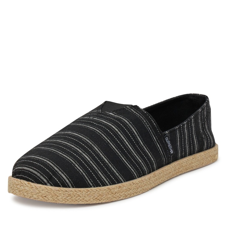 Espadrile barbati, Quiksilver, textil, negru, 42 EU