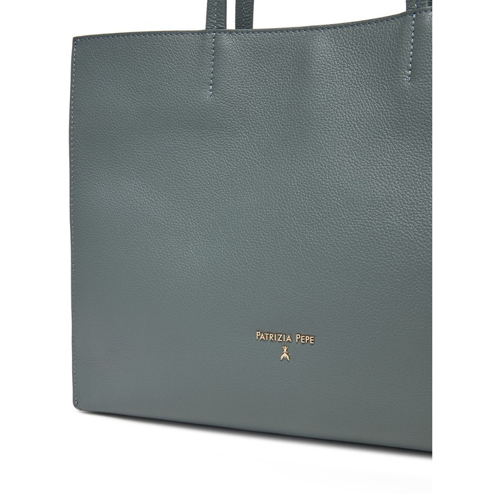 Дамска чанта Patrizia Pepe New Urban Green, естествена кожа, 8BA172/L001-G600