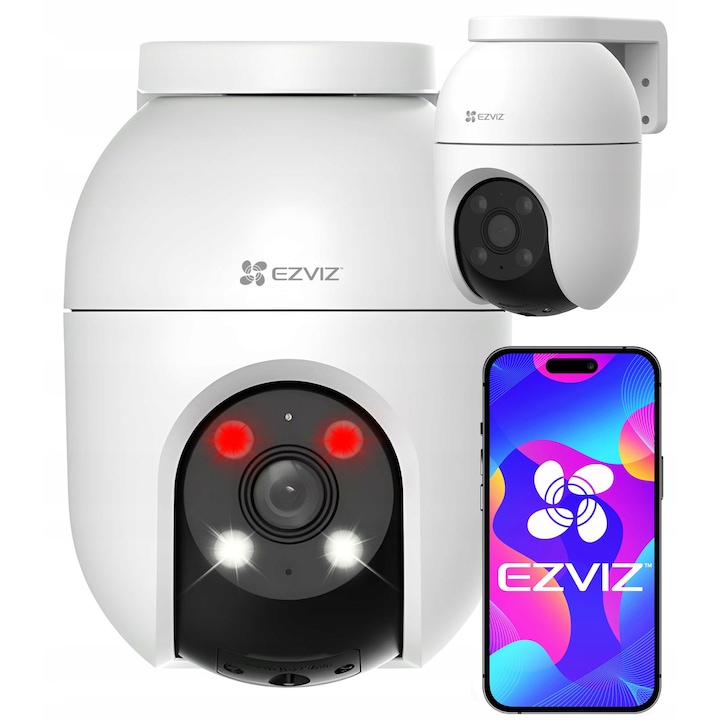 EZVIZ C8c 4K 8MP kültéri megfigyelő kamera, 360°-os látószög, WiFi, időjárásálló