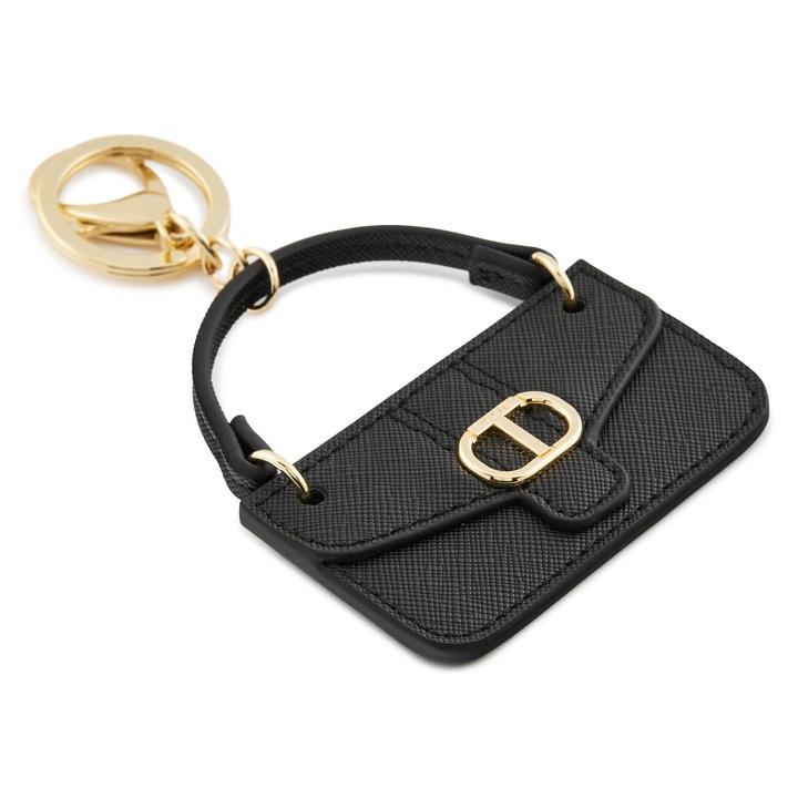 Дамско портмоне Twinset калъф за ключове, екологично, черно