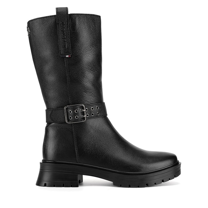 dama U.S. Polo Piele naturala, Negru, Negru