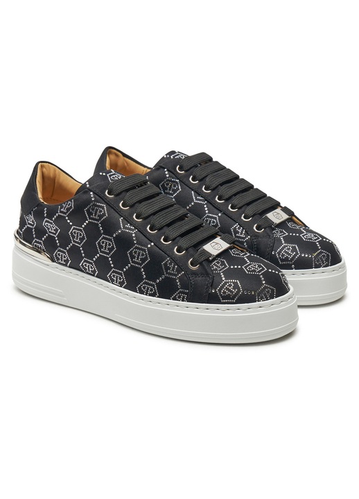 Tenisi dama, Philipp Plein, textil, negru/alb