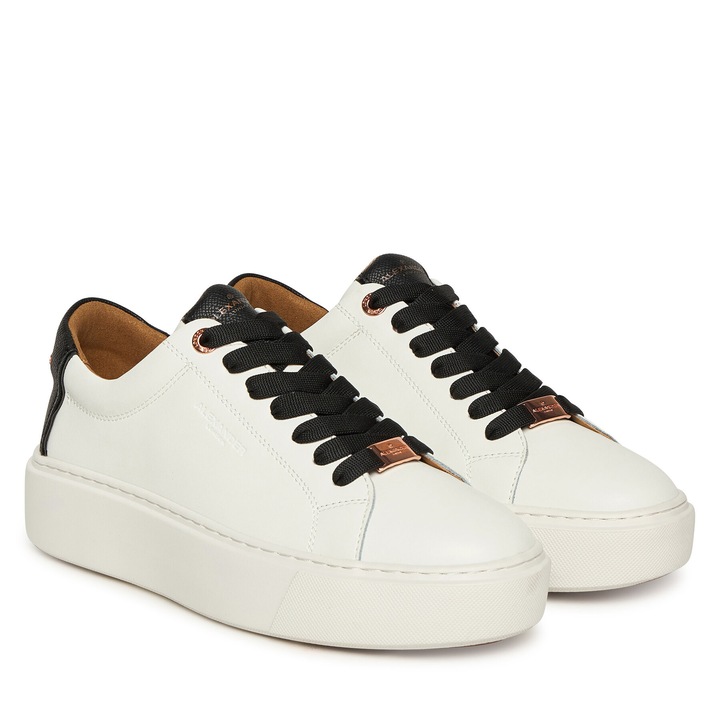 Tenisi dama, Alexander Smith ALBCLHW-8009, piele naturala, alb/negru