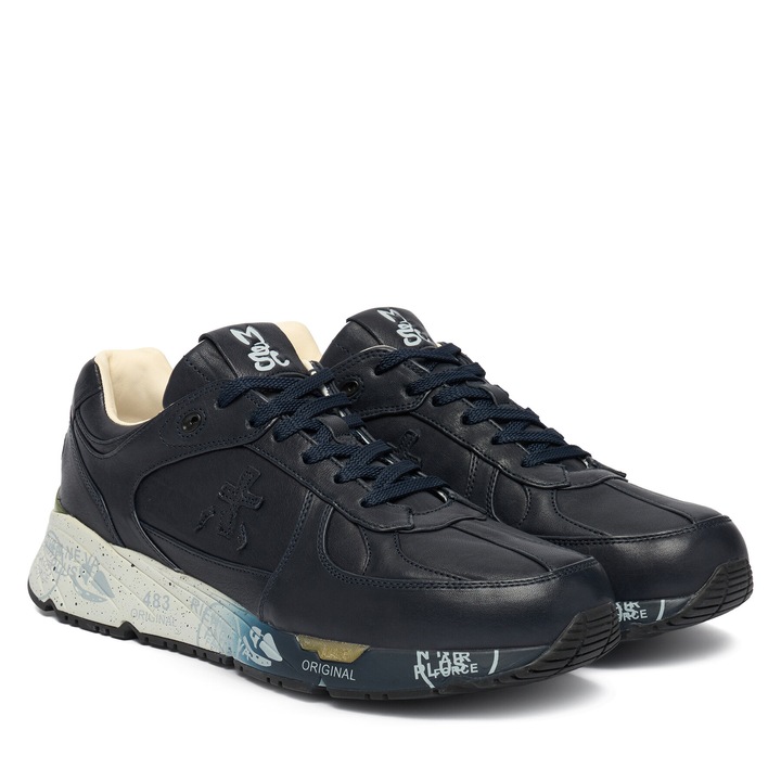 Tenisi barbati, Premiata, bleumarin, piele naturala