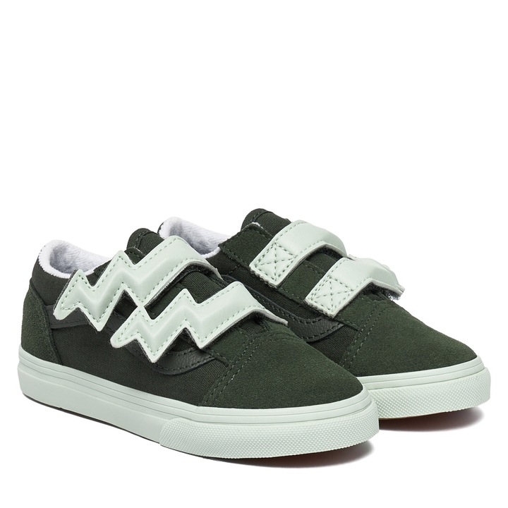 Pantofi copii, Vans, baieti, model Dried Kelp, verde, piele naturala