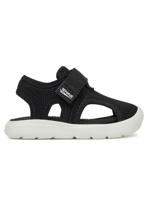 Sandale copii Sprandi, negru, material sintetic, inchidere velcro