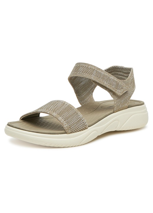 Дамски сандали, Clara Barson, R25SS02835, бежов, текстил