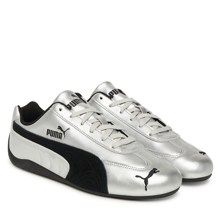 Pantofi sport barbati Puma Speedcat Metallic, piele naturala, Gri