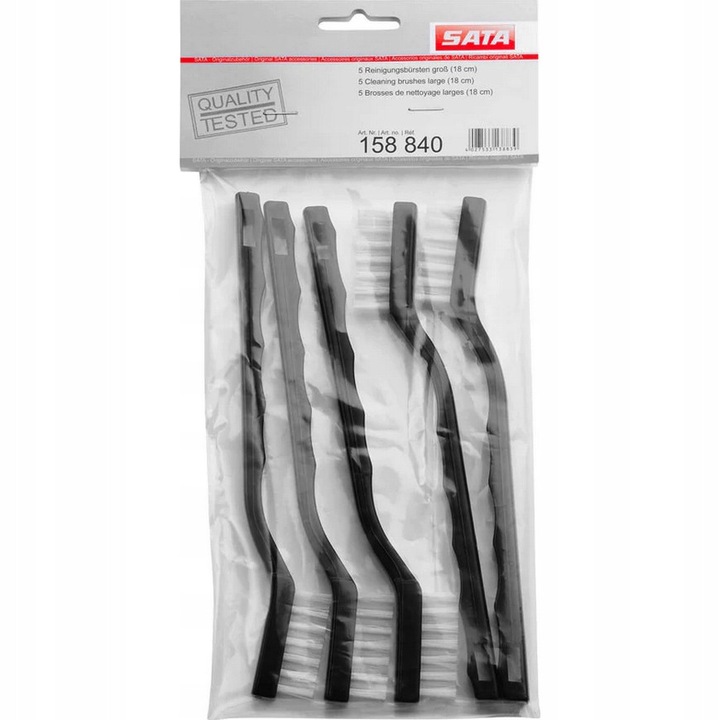 Set 5 Perii Curatare Pistoale Vopsit Sata, 27cm, 10mm