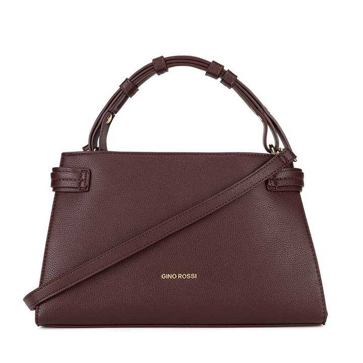 Geanta dama Gino Rossi, bordo, material sintetic