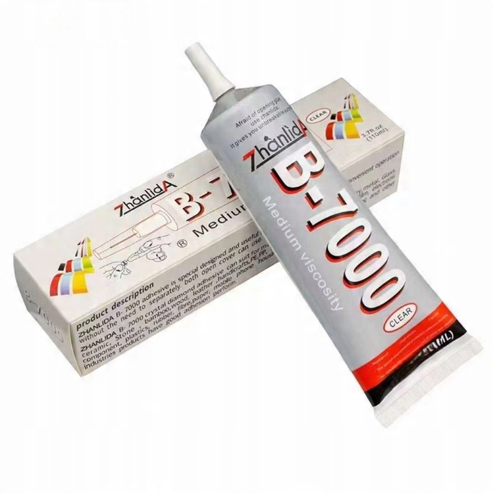 B7000 ragasztó LCD javításhoz, NOWACELL, 50ml, precíziós adagoló, átlátszó
